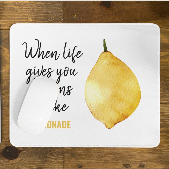 Mousepad Cota Amarelo Limão Engraçado Moderno (Criador carregado)