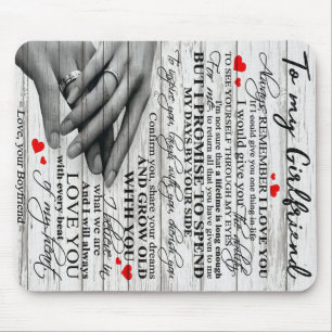 Mousepad Cota De Amor Para Namorada Presente de casal de