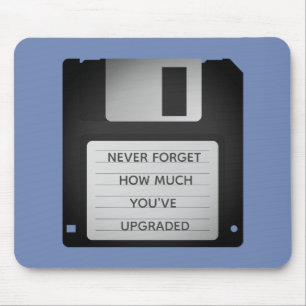 Mousepad Cota de Atualização de Disquete Motivacional
