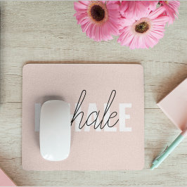 Mousepad Cota de Exalar Rosa Moderno do Pastel