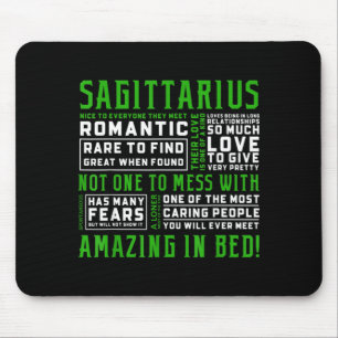 Mousepad Cota de Personalidade de Sagitário Astrologia Engr