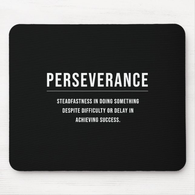 Mousepad Cota de Slogan Empresarial Motivacional Perseveran (Frente)