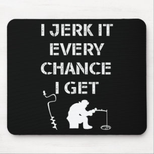 Mousepad Cota Engraçada De Pesca Do Gelo Para O Pescador Do