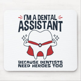 Mousepad Cota Heroínas Engraçadas do Assistente Dental