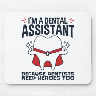 Mousepad Cota Heroínas Engraçadas do Assistente Dental