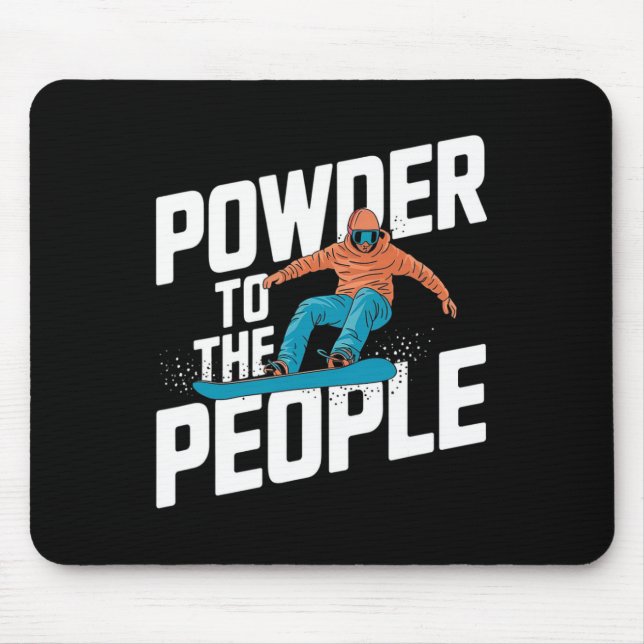 Mousepad Cota Snowboard - Pó Para As Pessoas (Frente)