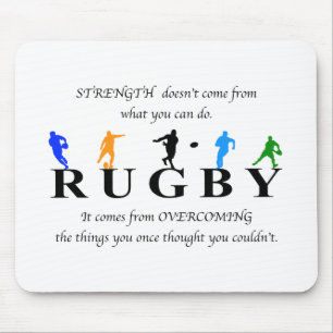 Mousepad Cotação Inspirativa de Rugby