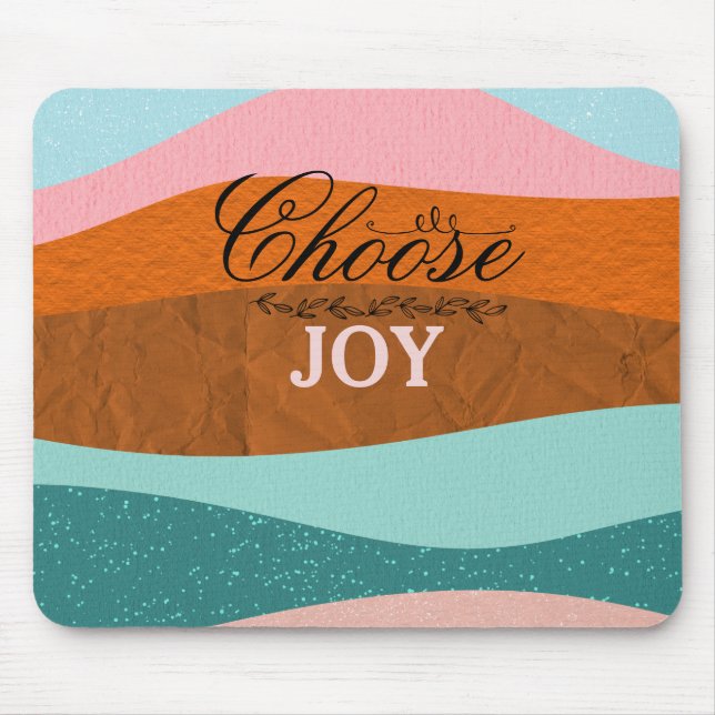Mousepad Cotação positiva para Inspiração Boho Colorida (Frente)