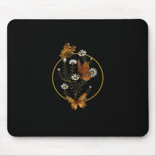 Mousepad Cottagecore Goblincore Fairycore Gráfico Flor Bu