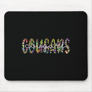 Mousepad Cougarts School Sports Fan Team Spirit Mascot Gift
