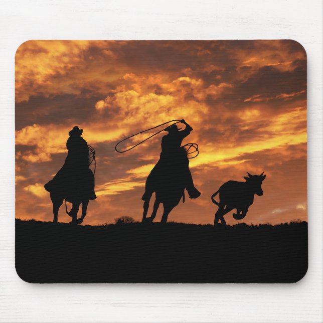 Mousepad Country Western Ropting Cowboys (Frente)