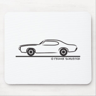 Mousepad Coupe GTO Pontiac 1969