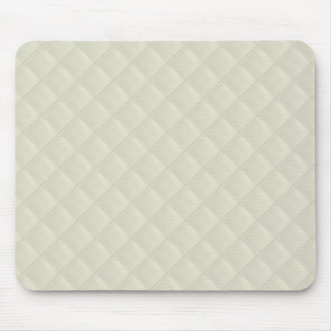 Mousepad Couro acolchoado creme (Frente)