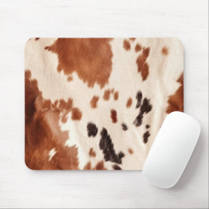 Mousepad Couro de Vaca Southwest Creme Marrom