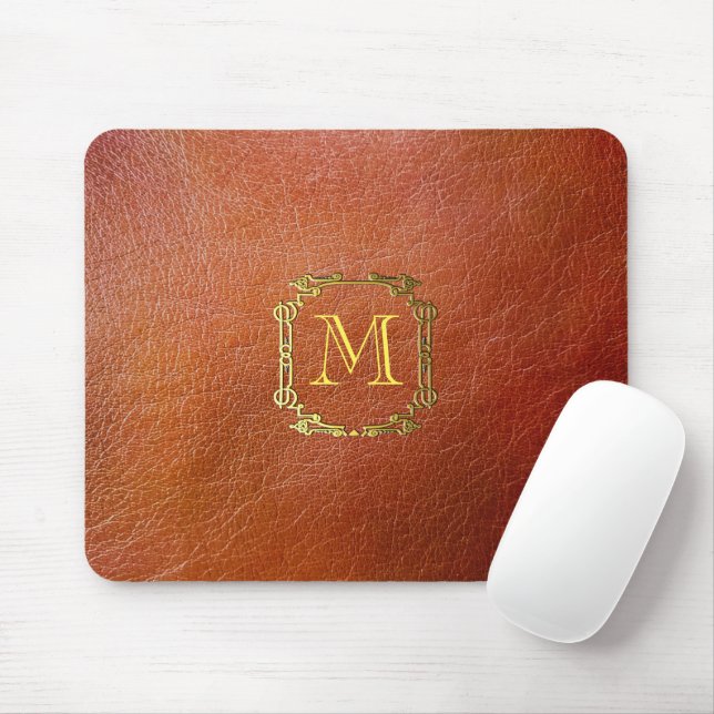 Mousepad Couro Faux Personalizado Personalizado (Com mouse)