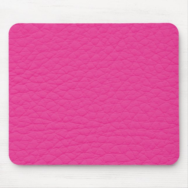 Mousepad Couro retro do costume do Grunge do rosa quente (Frente)