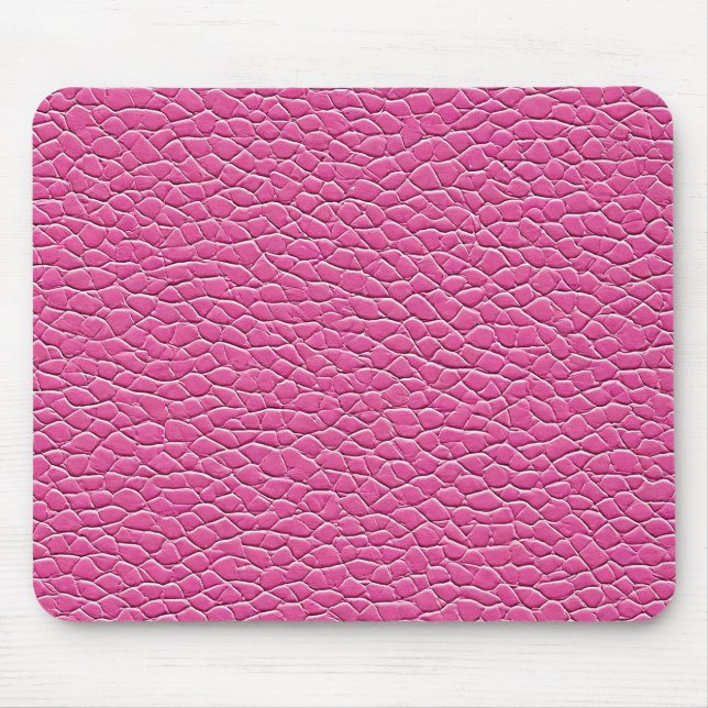 Mousepad 💗 Couro Rosa Suave Chic Calmo Escritório 💗 (Frente)