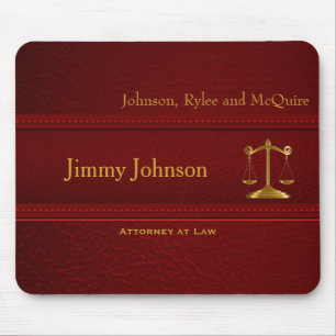 Mousepad Couro Vermelho Profundo de Escala Superior - Desig