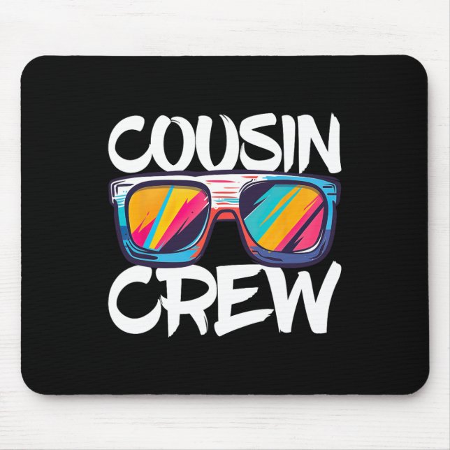 Mousepad Cousin Crew Adultos Crianças Correspondentes à Tri (Frente)