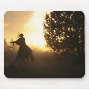 Mousepad Cowboy com Laço no Sunset