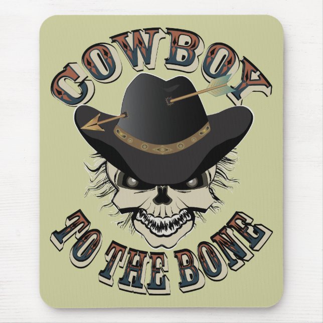 Mousepad Cowboy Skull (Frente)