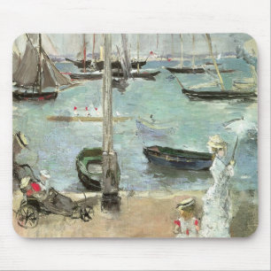 Mousepad Cowes ocidental, ilha do Wight por Berthe Morisot