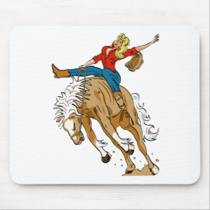 Mousepad cowgirl_broncoback