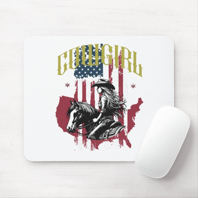 MOUSEPAD COWGIRL EUA (Com mouse)