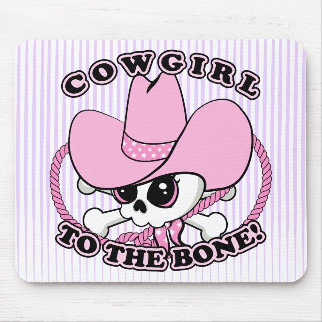 Mousepad Cowgirl Skull (Frente)