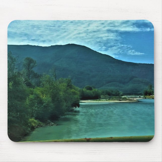 Mousepad Cowlitz River, Randle, Washington (Frente)
