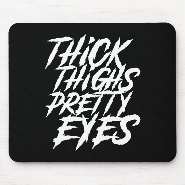 Mousepad Coxas Espessas Bonito Olhos Engraçados Perna Rapar (Frente)