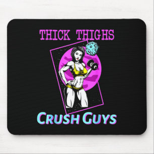 Mousepad Coxas grossas Caras Esmagadoras Levantando peso Bo