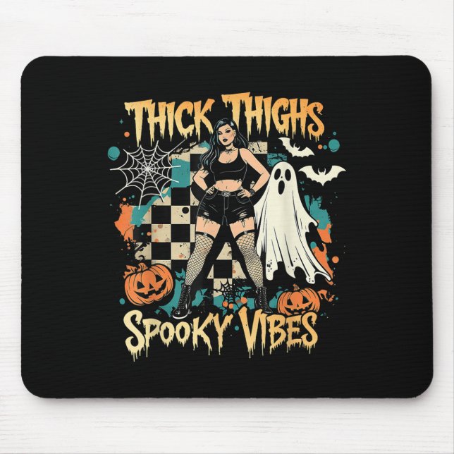 Mousepad Coxas grossas Víblias Engraçadas Fantasmas Hallowe (Frente)