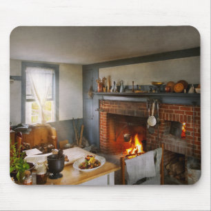 Mousepad Cozinha - A vida acontece na cozinha