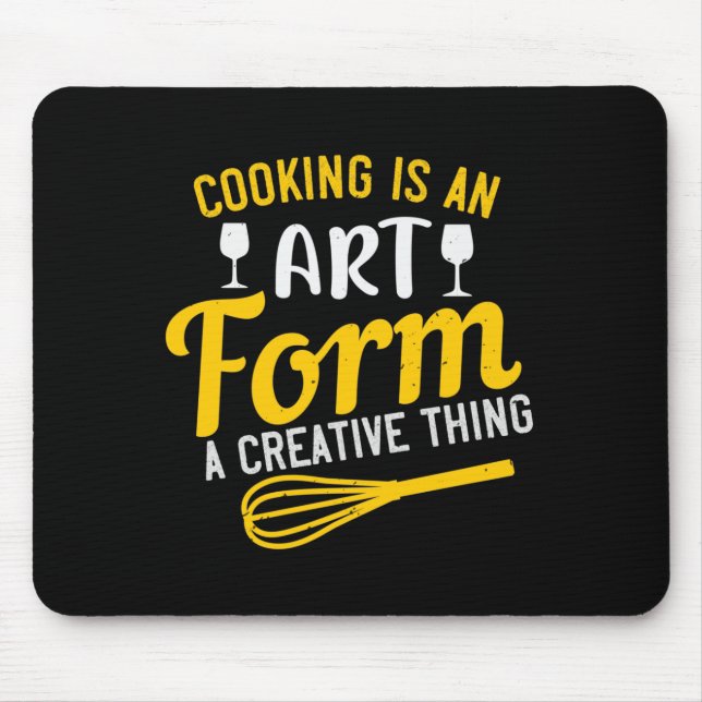 Mousepad Cozinhar É Arte Uma Coisa Criativa (Frente)