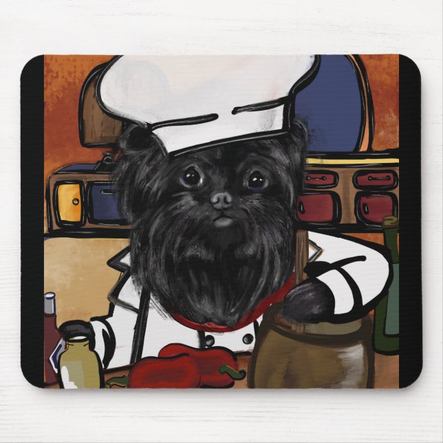 Mousepad Cozinheiro Affenpinscher (Frente)
