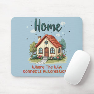 Mousepad Cozy Cottagecore Casa Branca