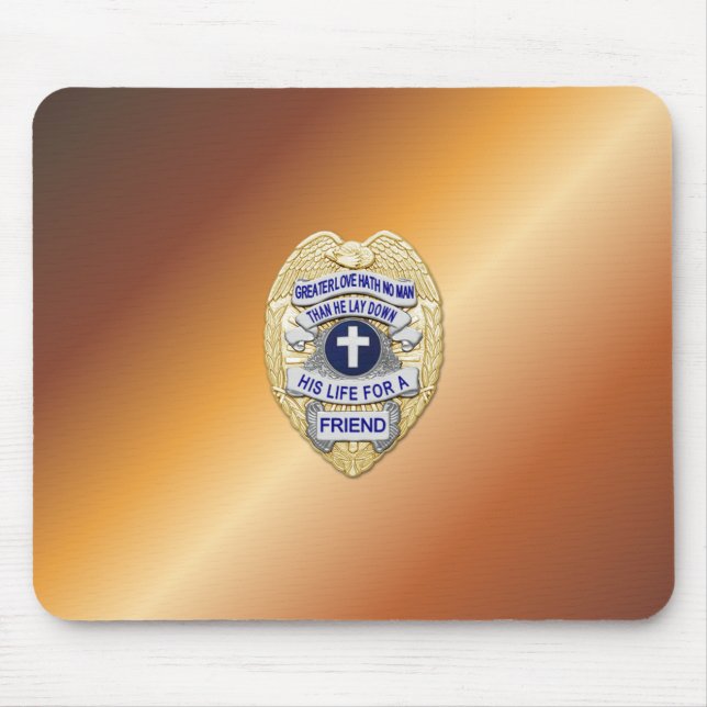 Mousepad Crachá fino de linha azul (Frente)