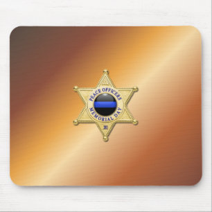 Mousepad Crachá fino de linha azul
