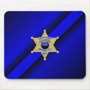 Mousepad Crachá fino de linha azul