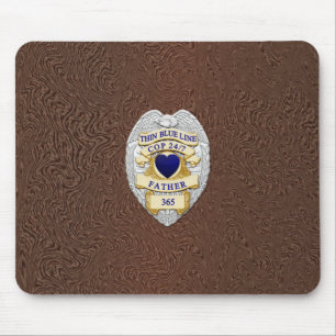 Mousepad Crachá fino de linha azul