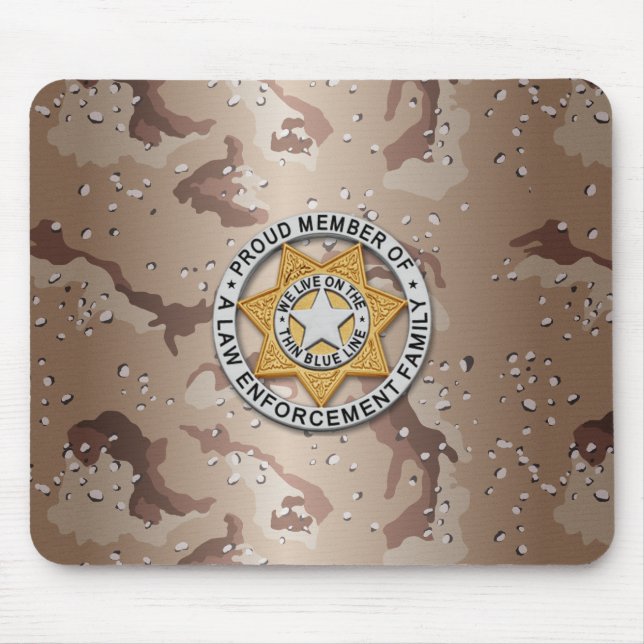 Mousepad Crachá fino de linha azul (Frente)