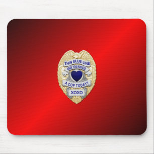 Mousepad Crachá fino de linha azul