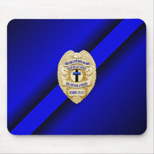Mousepad Crachá fino de linha azul