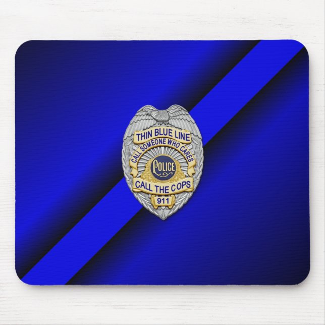 Mousepad Crachá fino de linha azul (Frente)