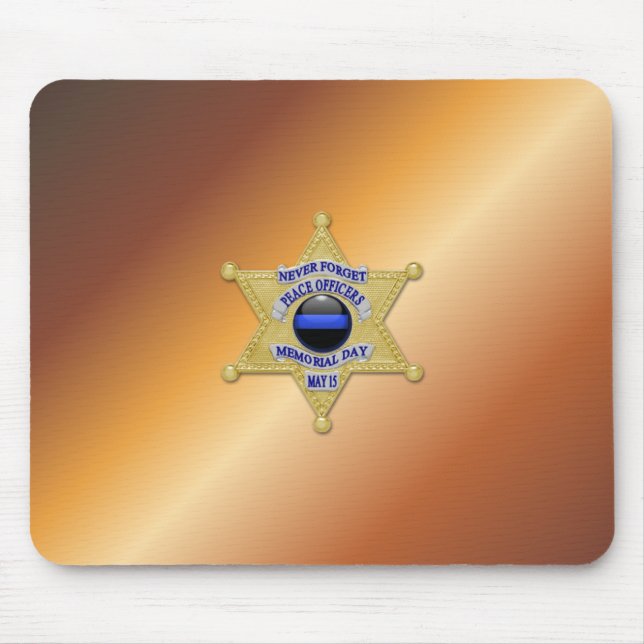 Mousepad Crachá fino de linha azul (Frente)