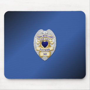 Mousepad Crachá fino de linha azul