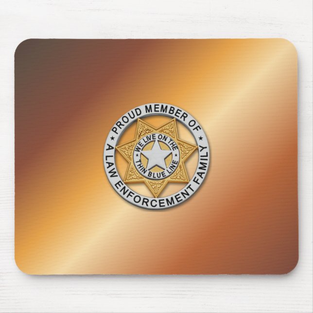 Mousepad Crachá fino de linha azul (Frente)