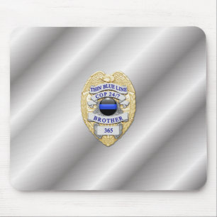 Mousepad Crachá fino de linha azul
