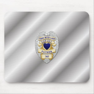 Mousepad Crachá fino de linha azul